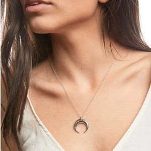 Uncommon James Silver Nashville Necklace Brand New in Box Crescent Moon Pendant